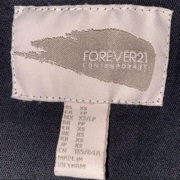 Forever 21 black Los Angeles hooded jacket coat women’s XS - Picture 5 of 6